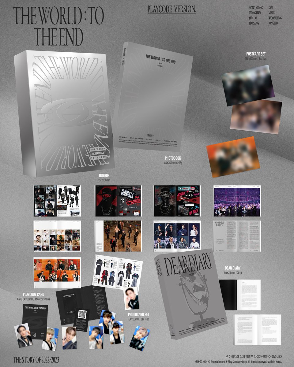 YesAsia_Kpop's tweet photo. ATEEZ officially wraps up THE WORLD series with THE WORLD: TO THE END photobook and video set! 📔
https://t.co/FswLBQTDft
#TO_THE_END #ATEEZ #에이티즈 #HongJoong #SeongHwa #YunHo #YeoSang #ChoiSan #MinGi #WooYoung #JongHo #Kpop https://t.co/IdgKGzp9ih