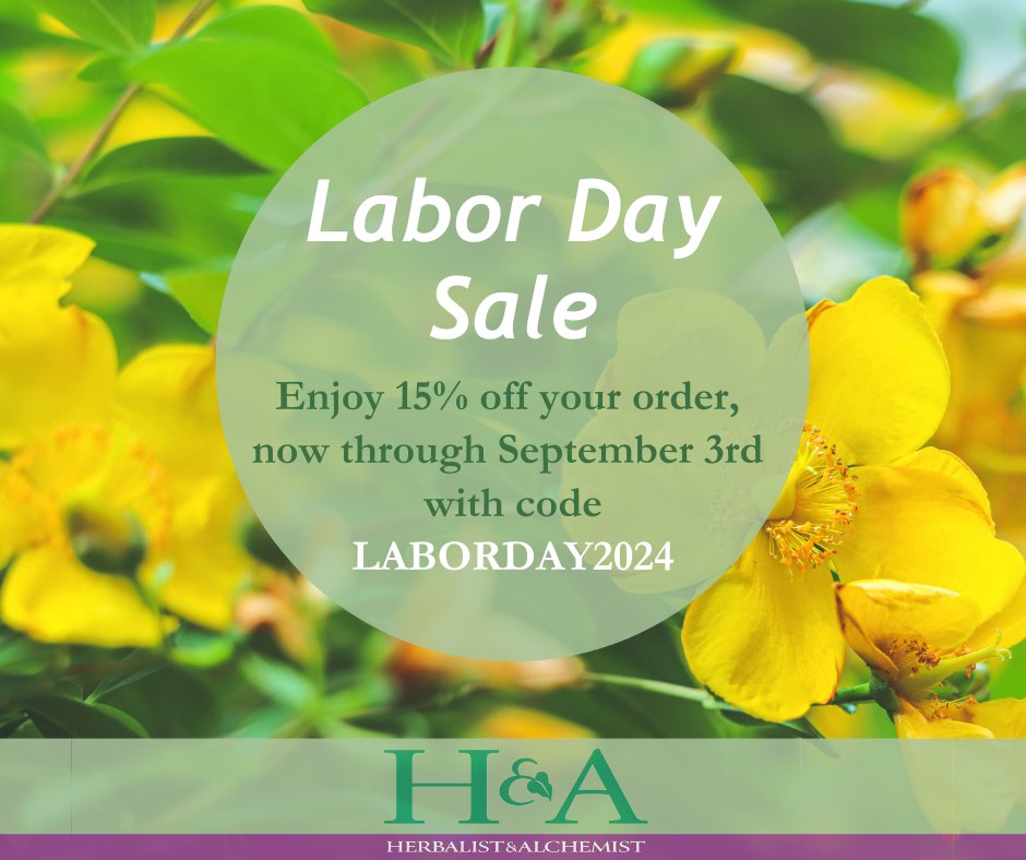 herbalchemist's tweet photo. Labor Day weekend has arrived 🙌 Now through September 3rd ✨take 15%✨ off with coupon code LABORDAY2024

Celebrate with us and make the most of our special Labor Day sale! Take a break and invest in yourself - you’ve earned it! 👉 https://t.co/XXnZrXYSdv https://t.co/A3AZ83FtHB