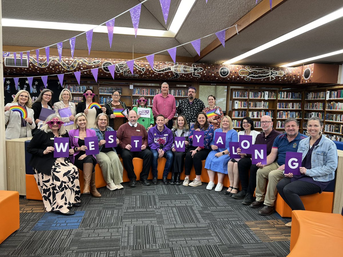 Celebrating Wear it Purple Day in the West Wyalong Network!
