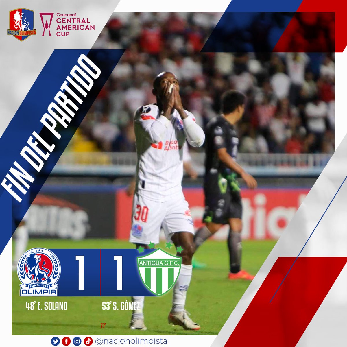 NacionOlimpista's tweet photo. ¡ELIMINADOS DE CONCACAF! 

Segundo año consecutivo en el que Olimpia se queda en la etapa de grupos en el clasificatorio para Concacaf y en la aspiración a un nuevo título Centroamericano. https://t.co/yJTfECdGaP