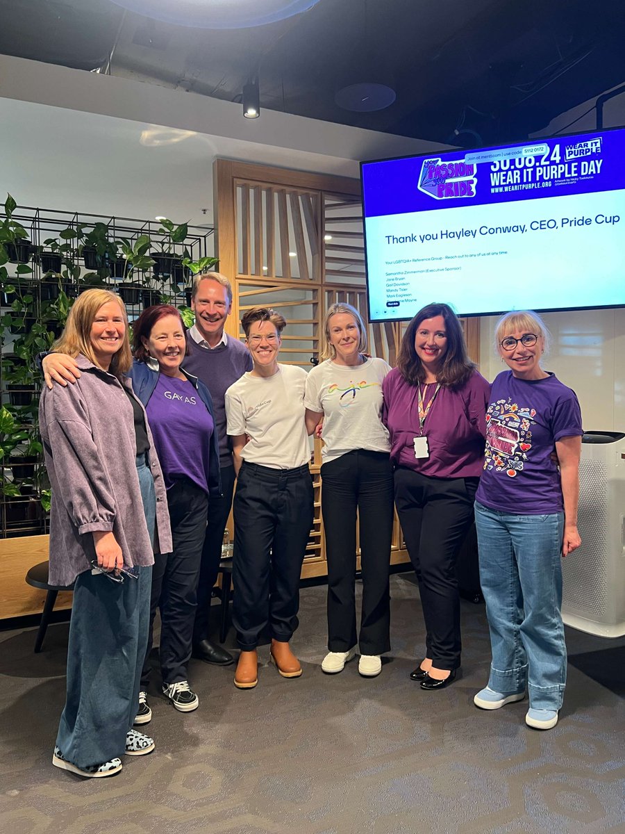 We’re proud to support LGBTQIA+ inclusion. Yesterday, Haley Conway, CEO of Pride Cup, spoke at our ‘Wear it Purple Day’ event about making sports more welcoming. We’re committed to fostering a safe, inclusive workplace where everyone belongs. Learn more: pridecup.org.au