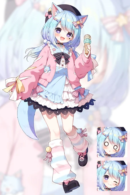 恋犬ちわこ()ちゃんの新キービジュアルイラストを描かせていただきました!私の娘 VERY CUTE 