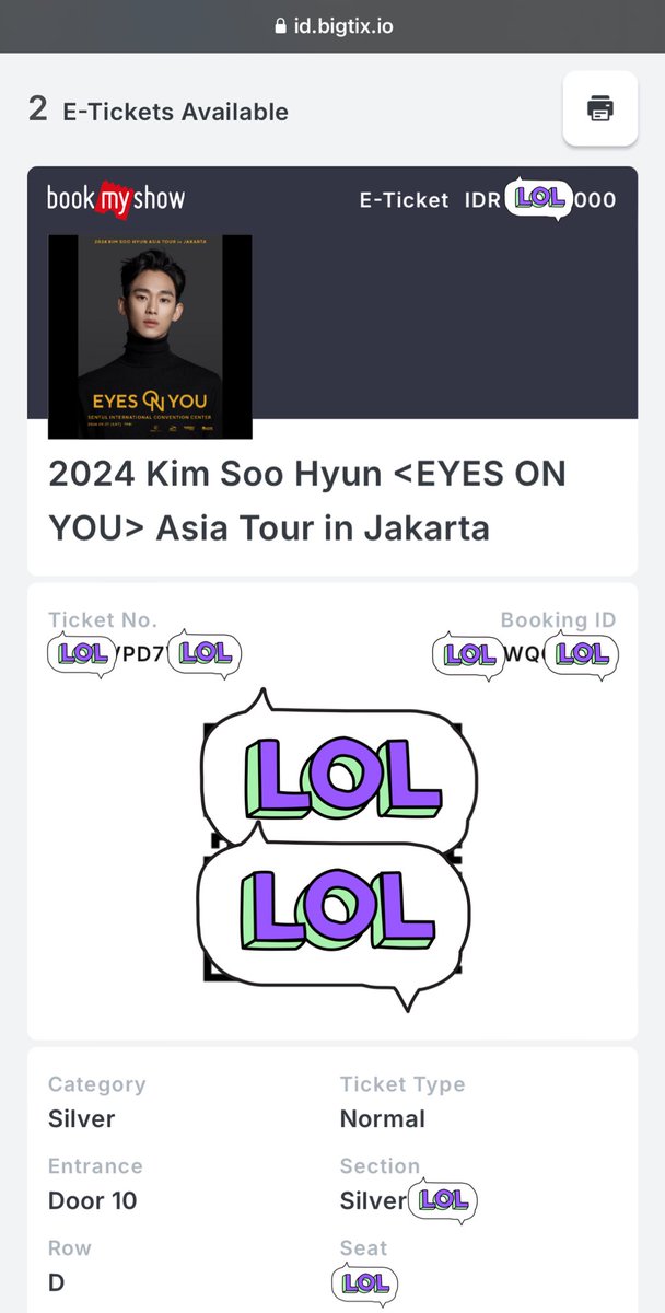 summerjane_'s tweet photo. WTS

Kim Soo Hyun in Jakarta
🎟️CAT Silver - 2 tix
💸underprice
DP bebas, cicilan bebas sampai H-1 fanmeet
Dijual karna batal nonton😭🙏🏻
DM for proof💗

#KimSooHyun #kshinjakarta https://t.co/cPAbHZyzHs