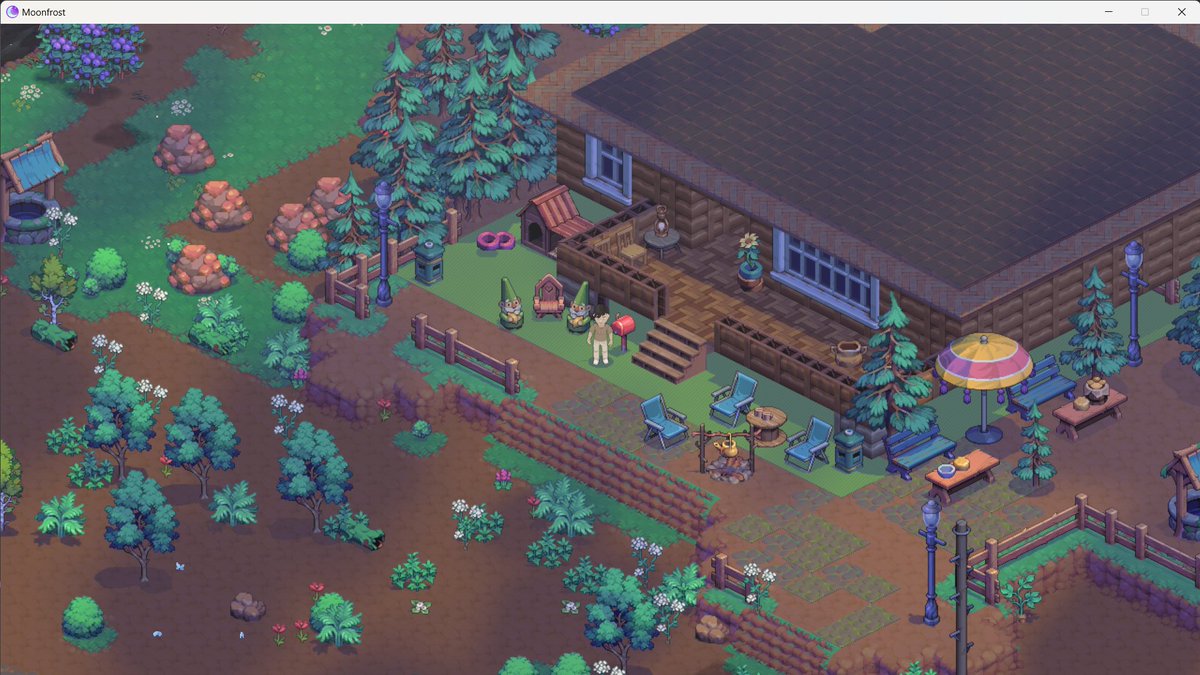 0xEljin's tweet image. Cozy Cabin for My Gnome Friends 
@MoonfrostGame
#AR3 #Househunter #Moonfrost