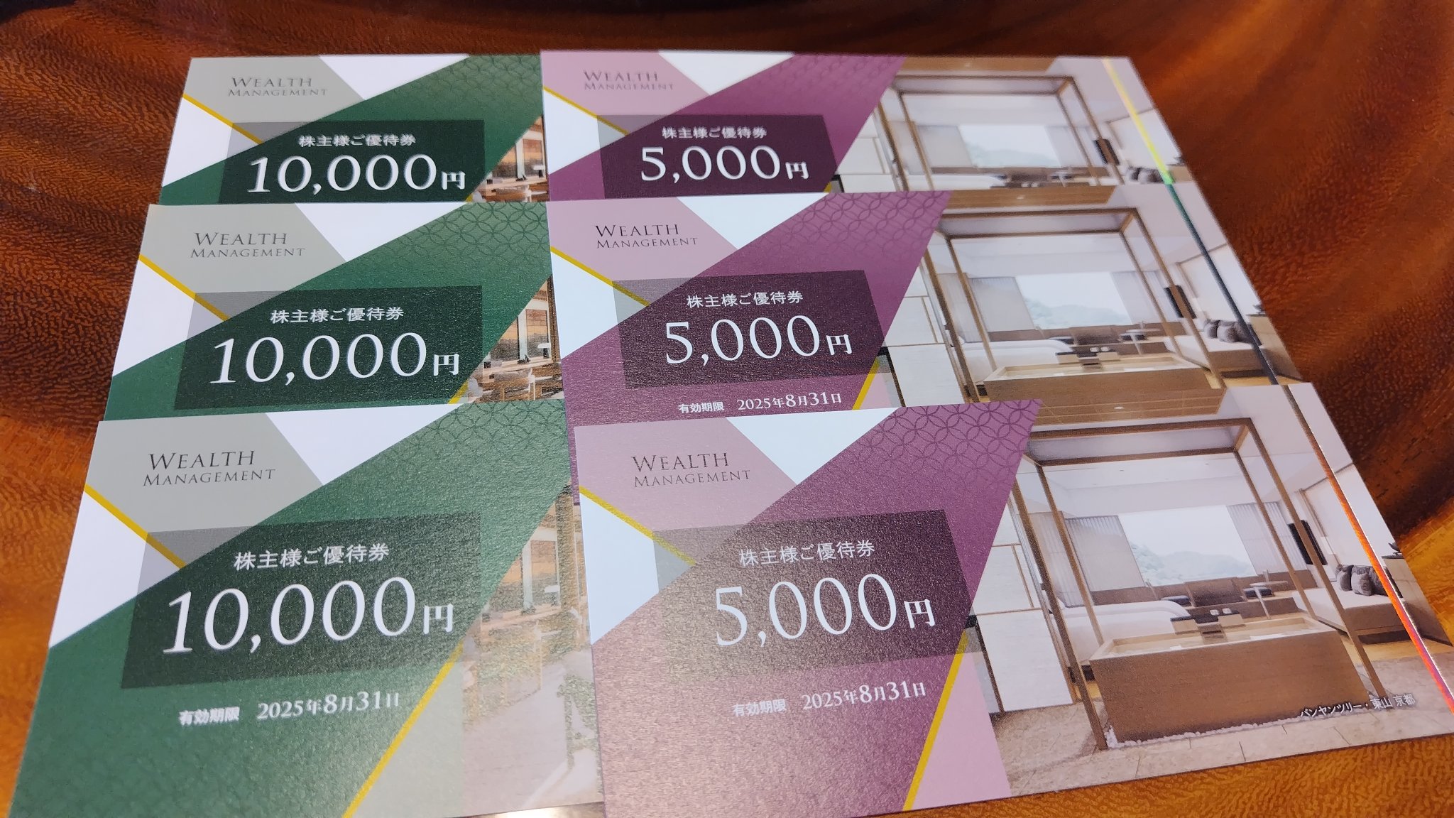 ウェルスマネジメント　株主優待券　30，000円分 ウェルスマネジメント 優待券 30,000円分 ウェルスマネジメント 株主