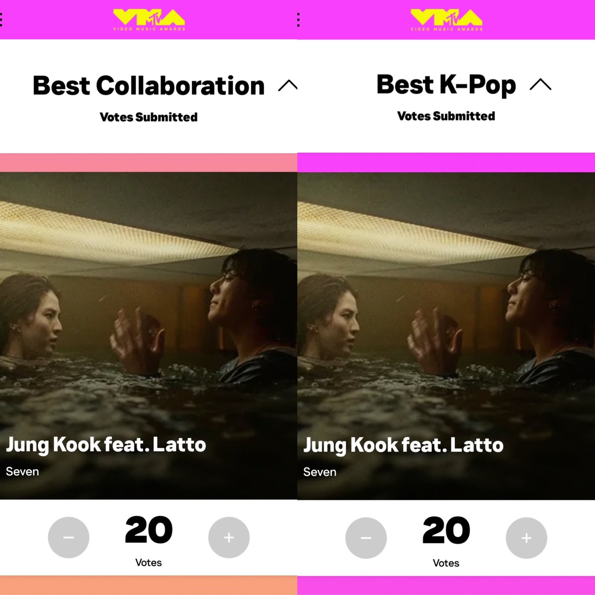 JJK_Times's tweet photo. ✨ IT’S DOUBLE DAY AND THE FINAL DAY OF VMA VOTING

• Best Collaboration (Seven): https://t.co/wiCLaXum9n
• Best K-Pop (Seven): https://t.co/Shi7UKe1wn

Your votes from now to 8.30 6PM (ET) | 8.31 7AM (KST) are 20 per category per account. Use as many emails as you can avail! https://t.co/Ju3ssH9QGF