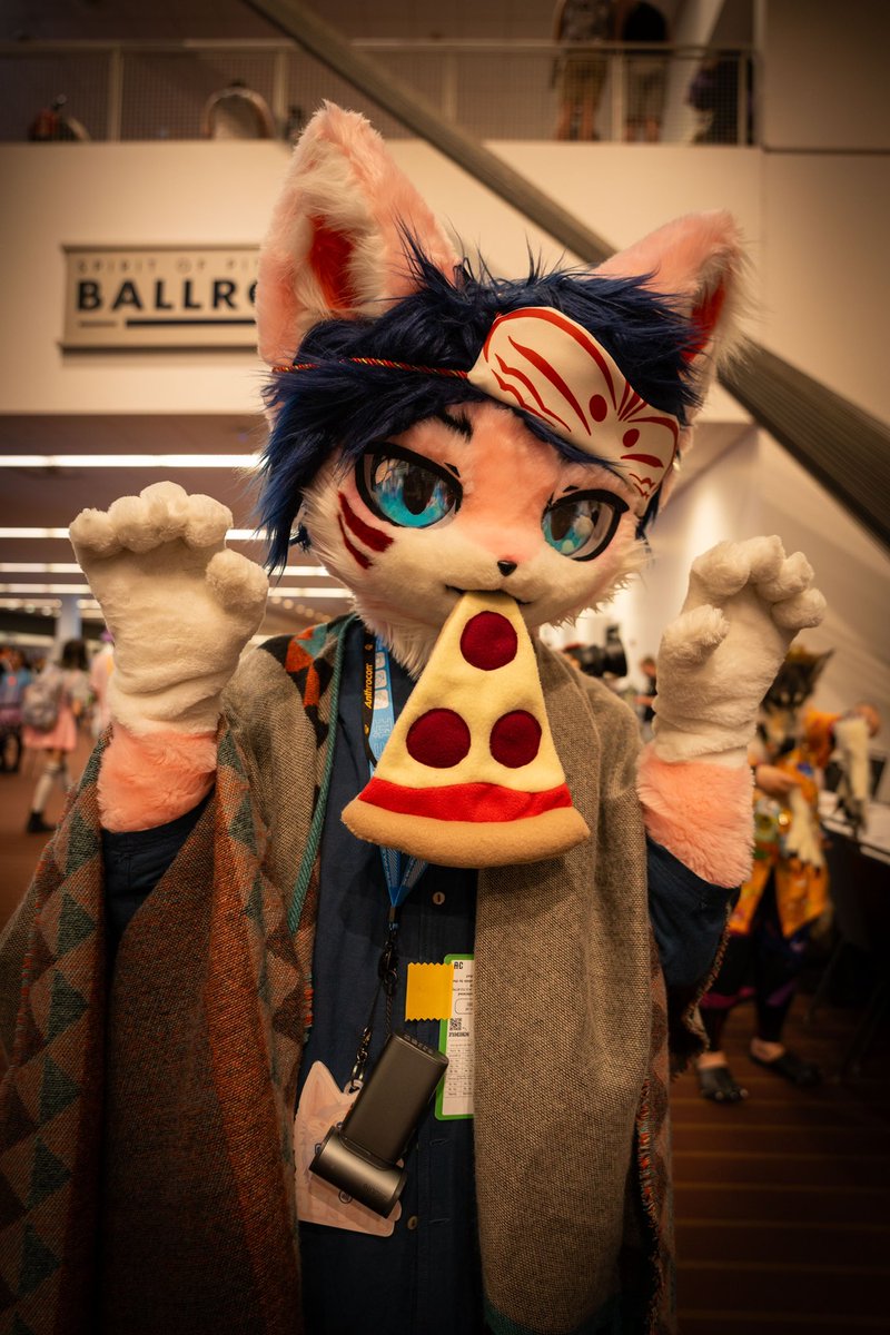 周五就要吃披萨啦

#FursuitFriday 

📸 - <a href="/PupLakto/">Lakto</a>