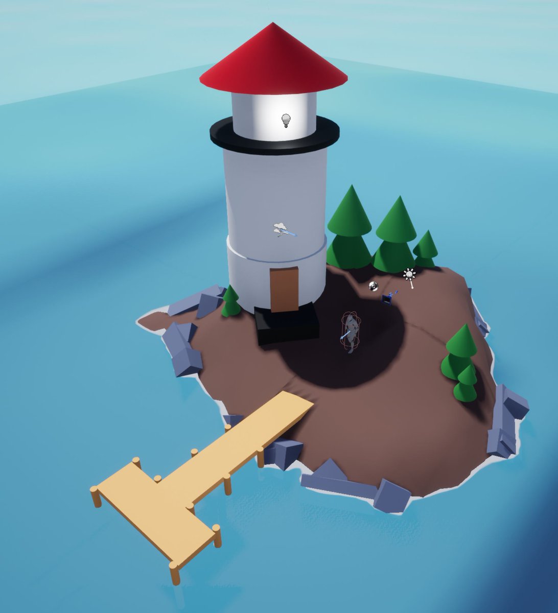 Out of time! Tried to slap lipstick on this piggy...will have to do. I've never built/packaged a "game" so time to figure that out and upload it before bed. The deadline is in a few hours.

#laleyfishingjam #gamejam #gamedev #UnrealEngine  #videogames #indiedev <a href="/RyanLaley/">Ryan Laley</a>