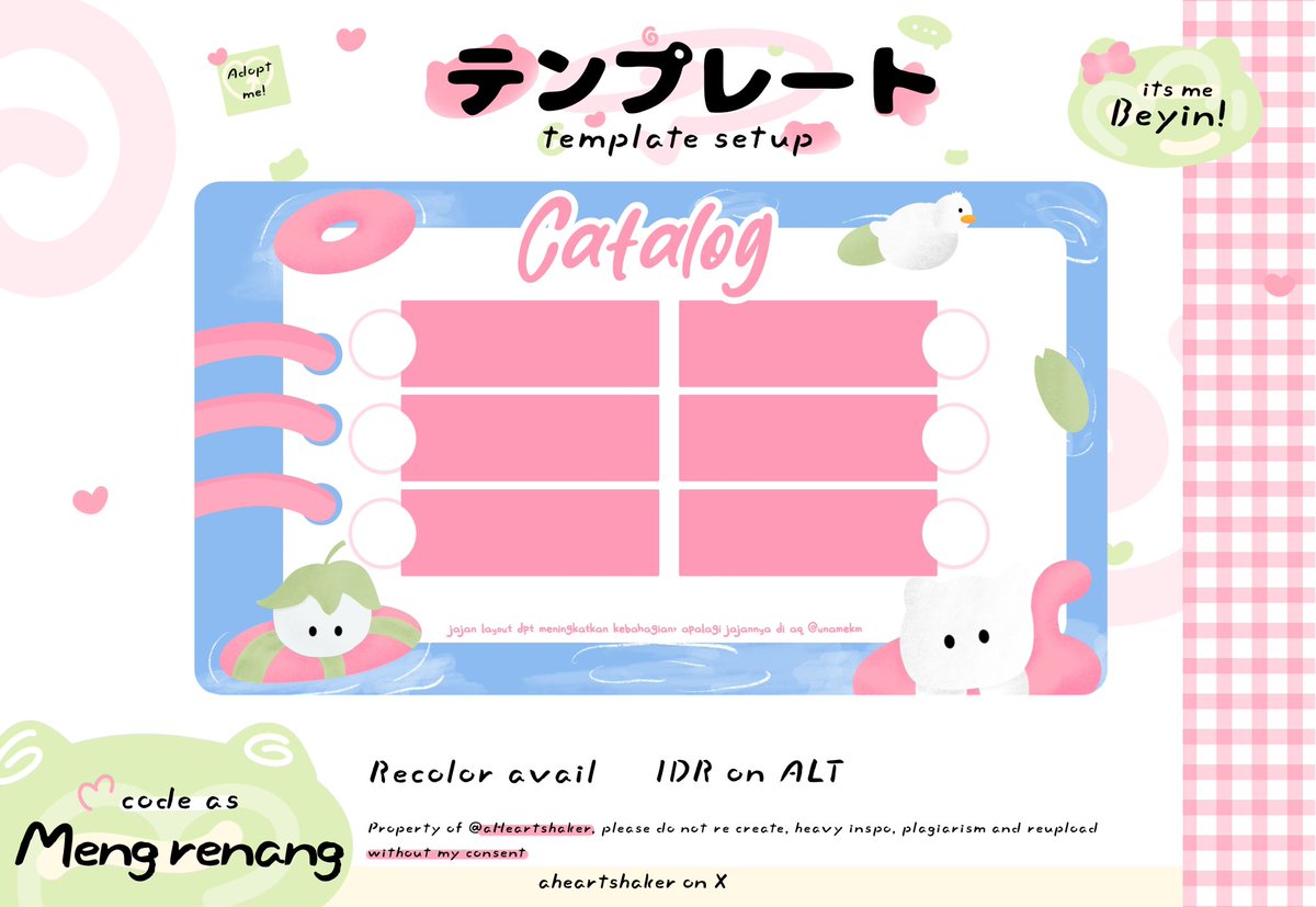a repost would be appreciated! 🪷

aku ada template set up ba layout 100% hand drawn yang bisa dijemput sekarang juga! harga dan tnc bisa di cek di ALT ya 

thank you 🩷

#zonauang