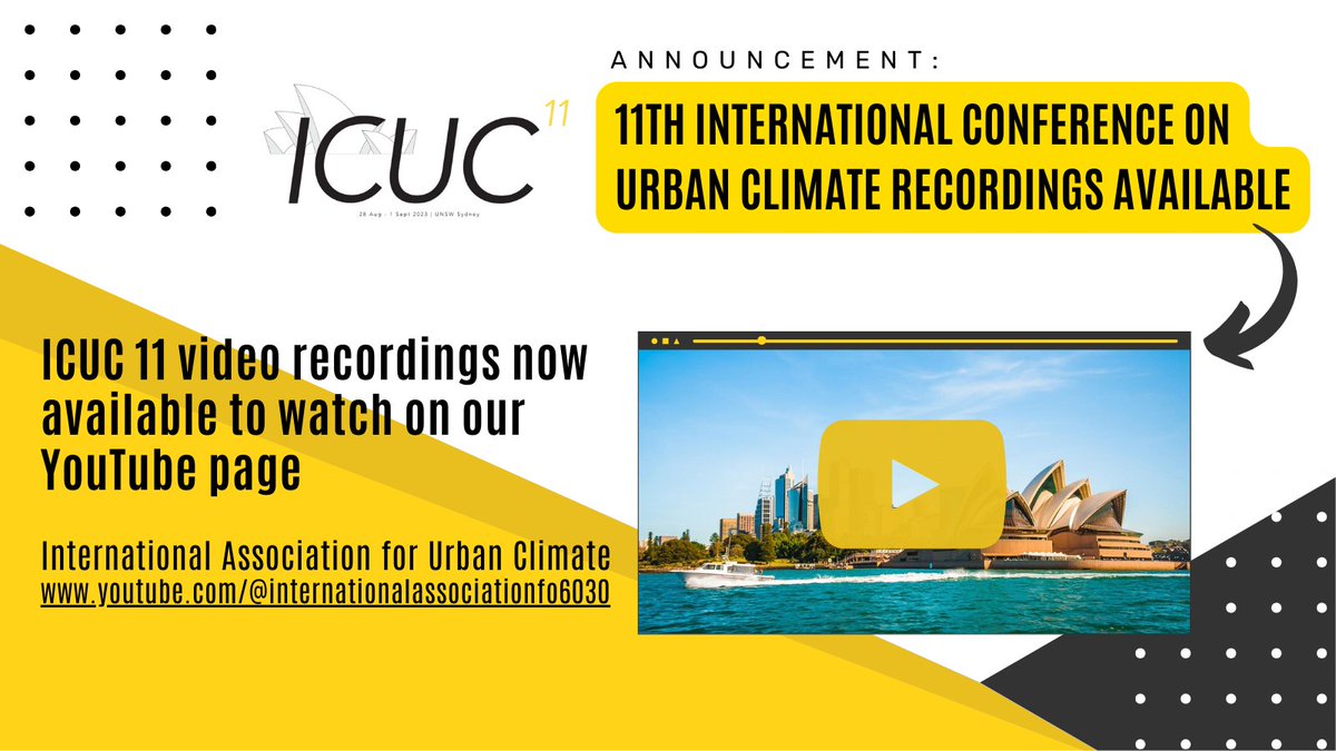 A year ago today, over 600 people gathered in Sydney for #ICUC11Sydney.  On this anniversary, we're thrilled to share that all the recordings are now available on YouTube! 📺youtube.com/@international…