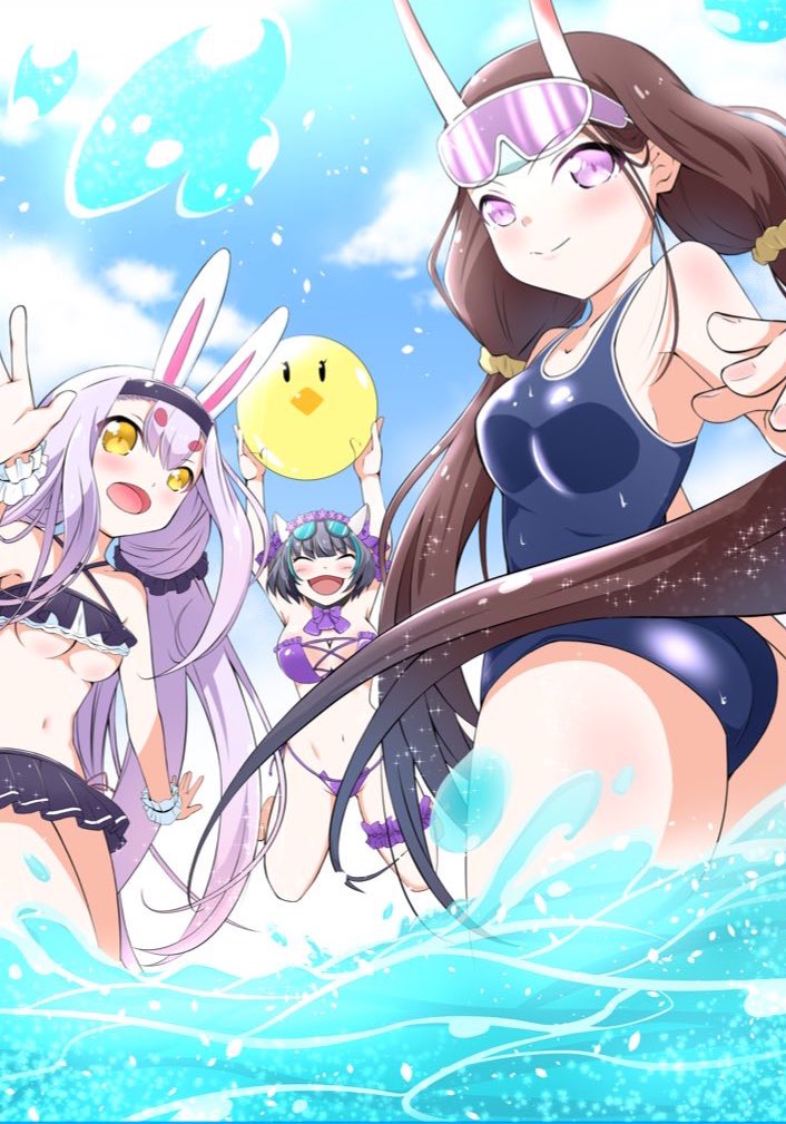 アズレン「おはアズさんです!外は大雨ですがちょっとでも夏気分を#アズレン #アズールレーン」|misoピエロ@C101お疲れ様でした！のイラスト