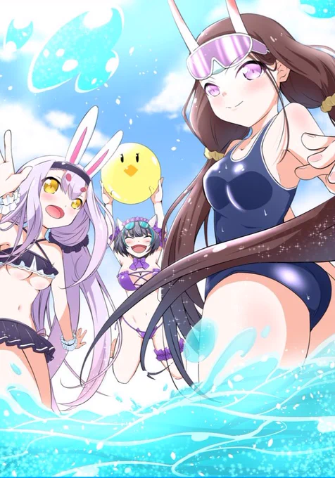 おはアズさんです!外は大雨ですがちょっとでも夏気分を#アズレン #アズールレーン 