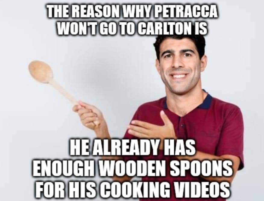 Carlton supporters can see the resemblance. #AFL #Baggers