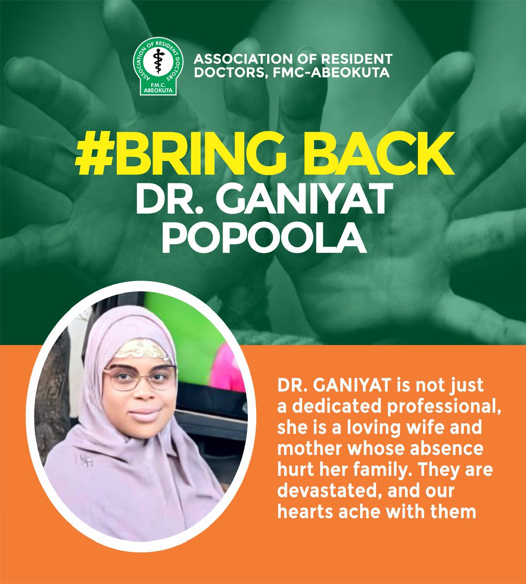 enodamade's tweet photo. We will rather lose salary than lose  Dr Ganiyat Popoola!
#freeganiyat 
#freedrganiyat https://t.co/GADEu8WW5J