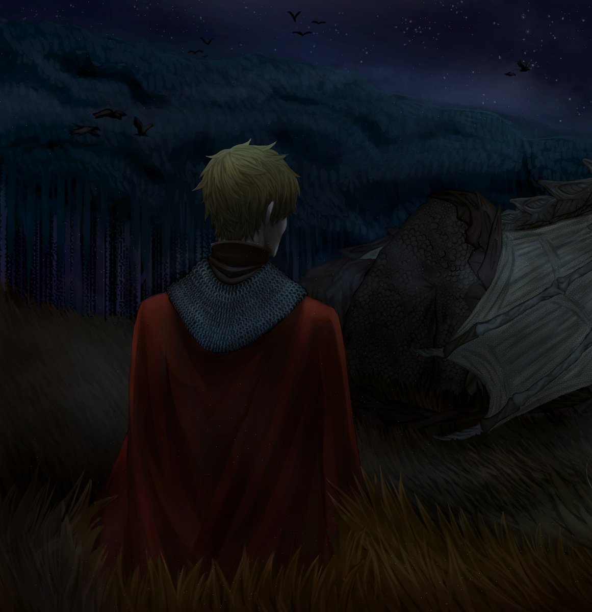 imoefable's tweet photo. Composition took hours to make work but I liked drawing the dragon 😼 

Full piece in reply 

[#bbcmerlin #merthur #merlin #arthurpendragon #merlinfanart ] https://t.co/RpC2ViQWSN