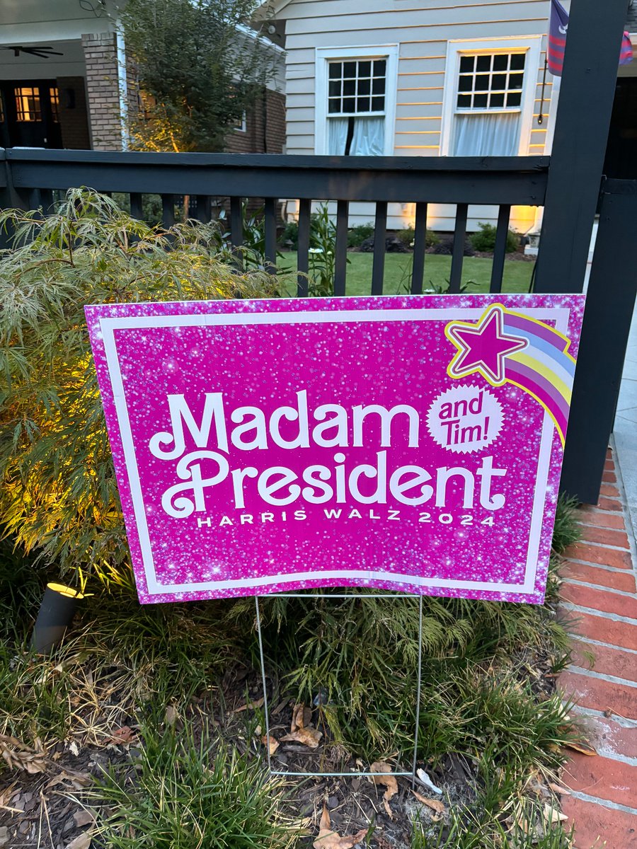 KJ944's tweet photo. AND TIM!!!  Best yard sign yet!! https://t.co/bp31WjI5OY