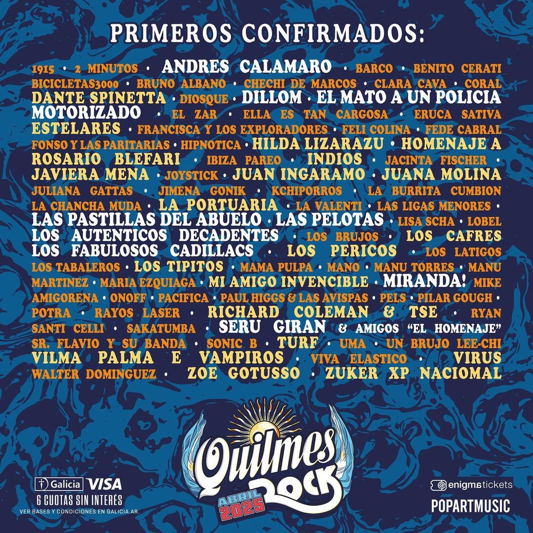 onlyser82's tweet image. Mismas bandas que el cosquin rock,baradero rock etcétera….