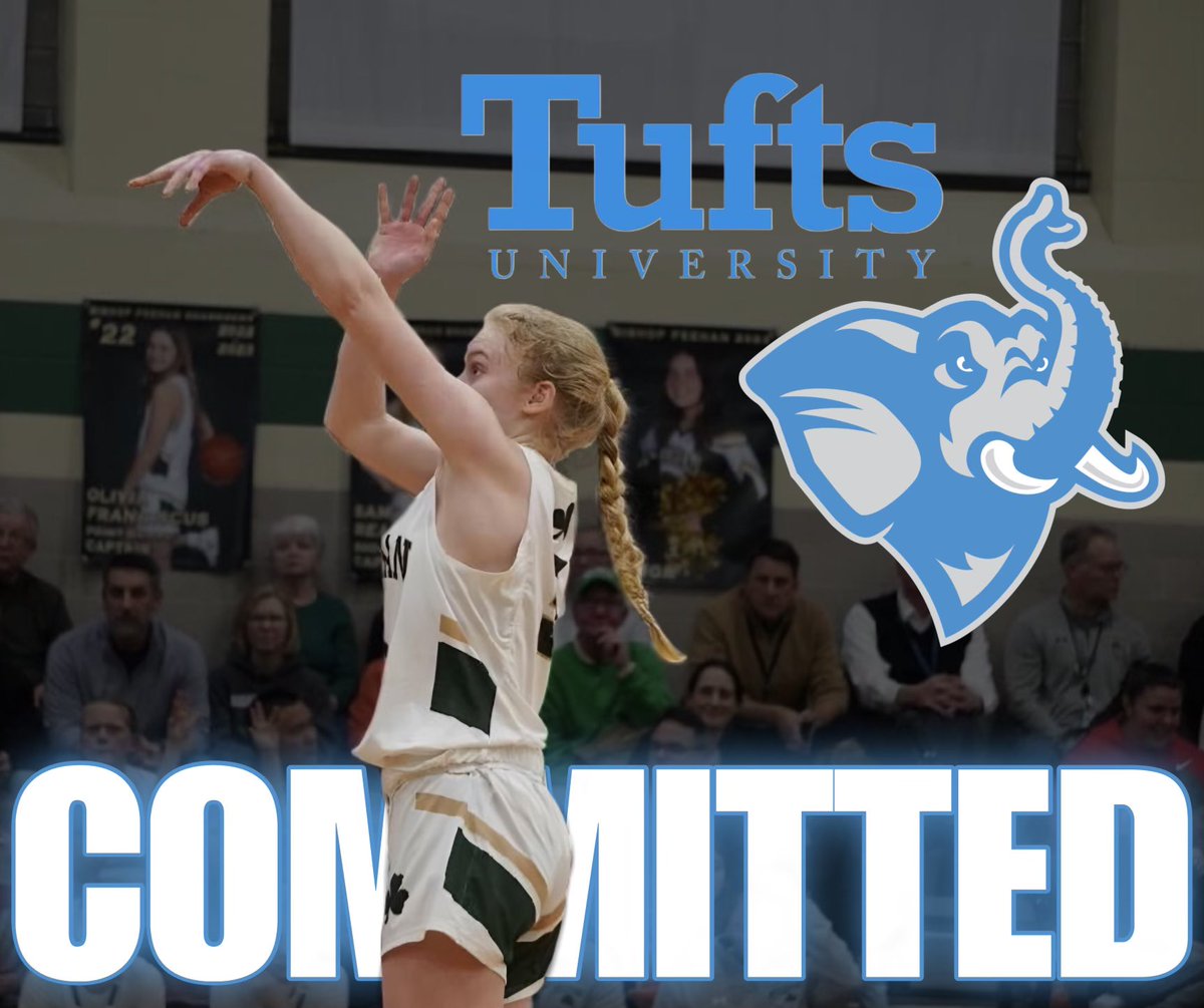 So excited to announce my commitment to the admissions process at Tufts!! A big thank you to my parents, coaches and teammates for all of the support! Go jumbos 🐘🩵