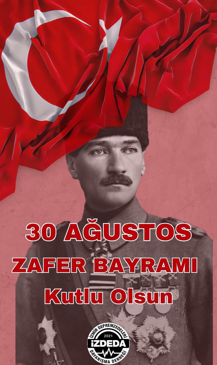 30 Ağustos Zafer Bayramının 102.yıl dönümünde başta Gazi Mustafa Kemal Atatürk olmak üzere, silah arkadaşlarını ve bağımsızlık yolunda destan yazan tüm kahramanları saygı ve minnetle anıyoruz.
#30AgustosZaferBayramımız
#30Ağustos #30AğustosZaferBayramı