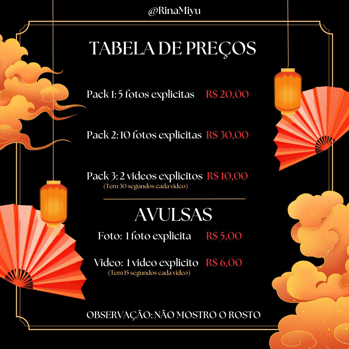 Rina_Miyu's tweet photo. Meus amantes, como muitos pedem para trocar fotos comigo, eu e meu corninho decidimos criar uma tabelinha de preços bem acessíveis com conteúdos exclusivos meus para vocês 🤭

Qualquer dúvida, pode mandar uma DM 👀
.
.
.
#PINTOAWARD https://t.co/UyvXlJkAYa