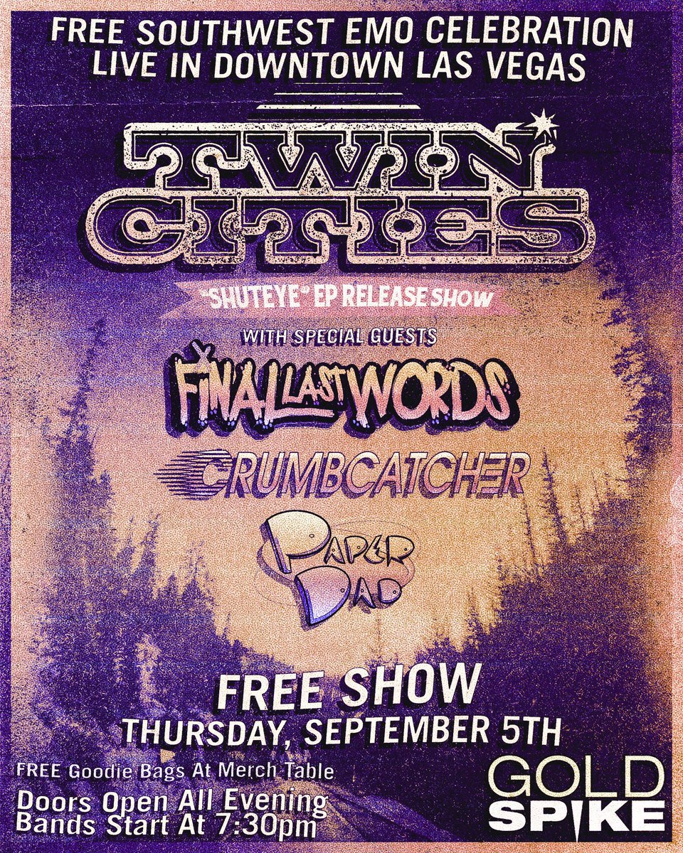 Cameron ᵍⁱˡᵉ 📸 (@camerongile) on Twitter photo If anyone is still here. My new band is throwing a FREE EP release show in Vegas. See you soon hopefully ❤️
<a href="/TwinCitiess/">Twin Cities</a> If anyone is still here. My new band is throwing a FREE EP release show in Vegas. See you soon hopefully ❤️
<a href="/TwinCitiess/">Twin Cities</a>