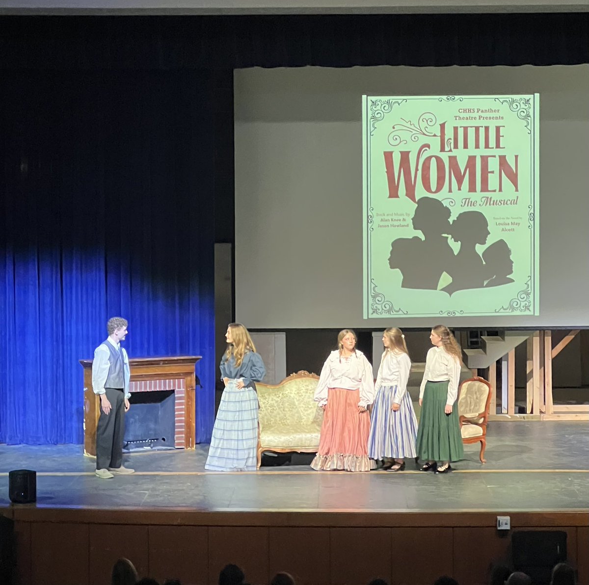 CHHS_MrMumford's tweet image. Sneak peek Performance of Little Women at the Booster Club Spaghetti Dinner!