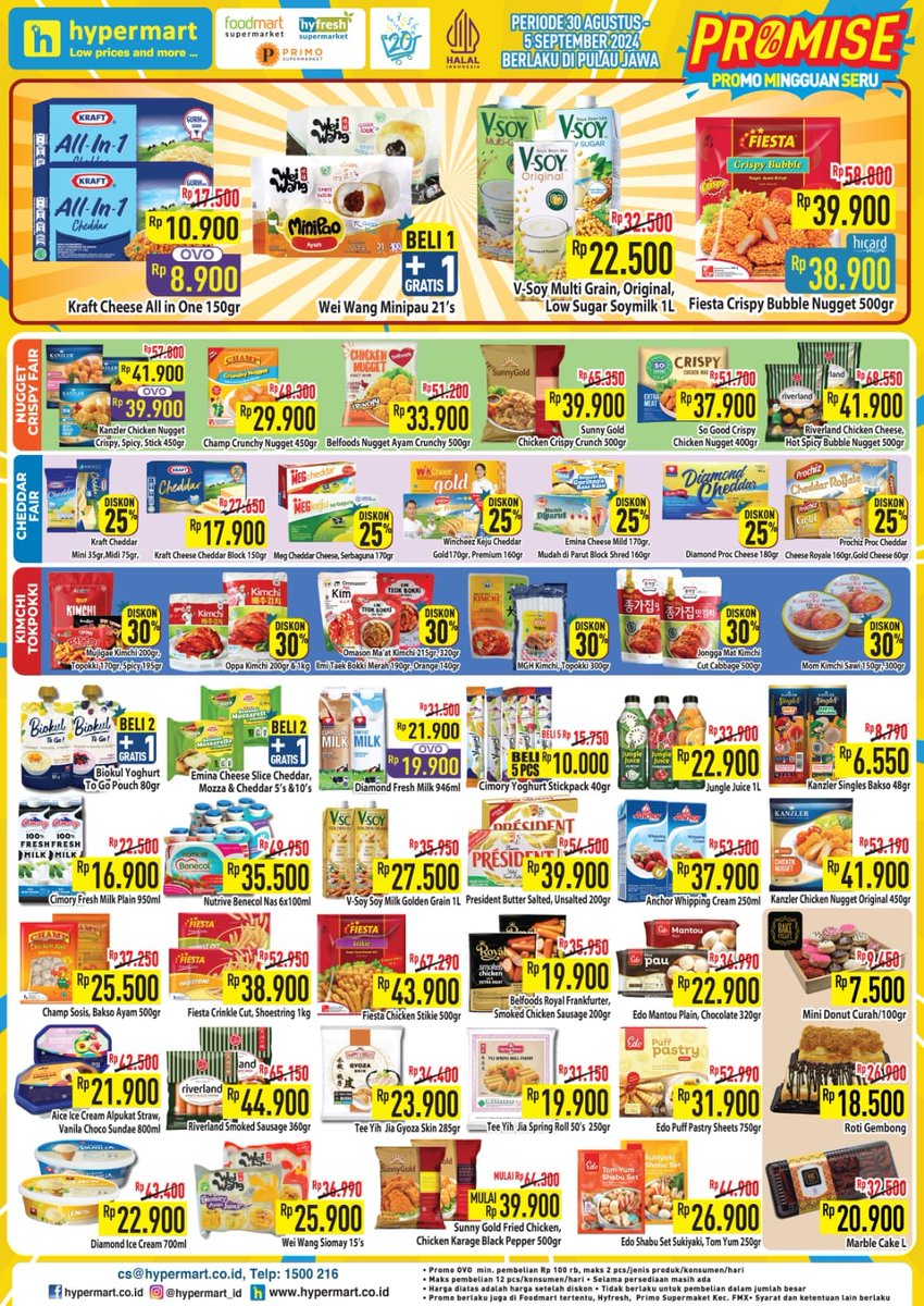 promojsm's tweet image. Promo Diskon Hypermart 30 Agustus-5 September 2024
jsm-promo.com/2023/06/katalo…
#hypermart