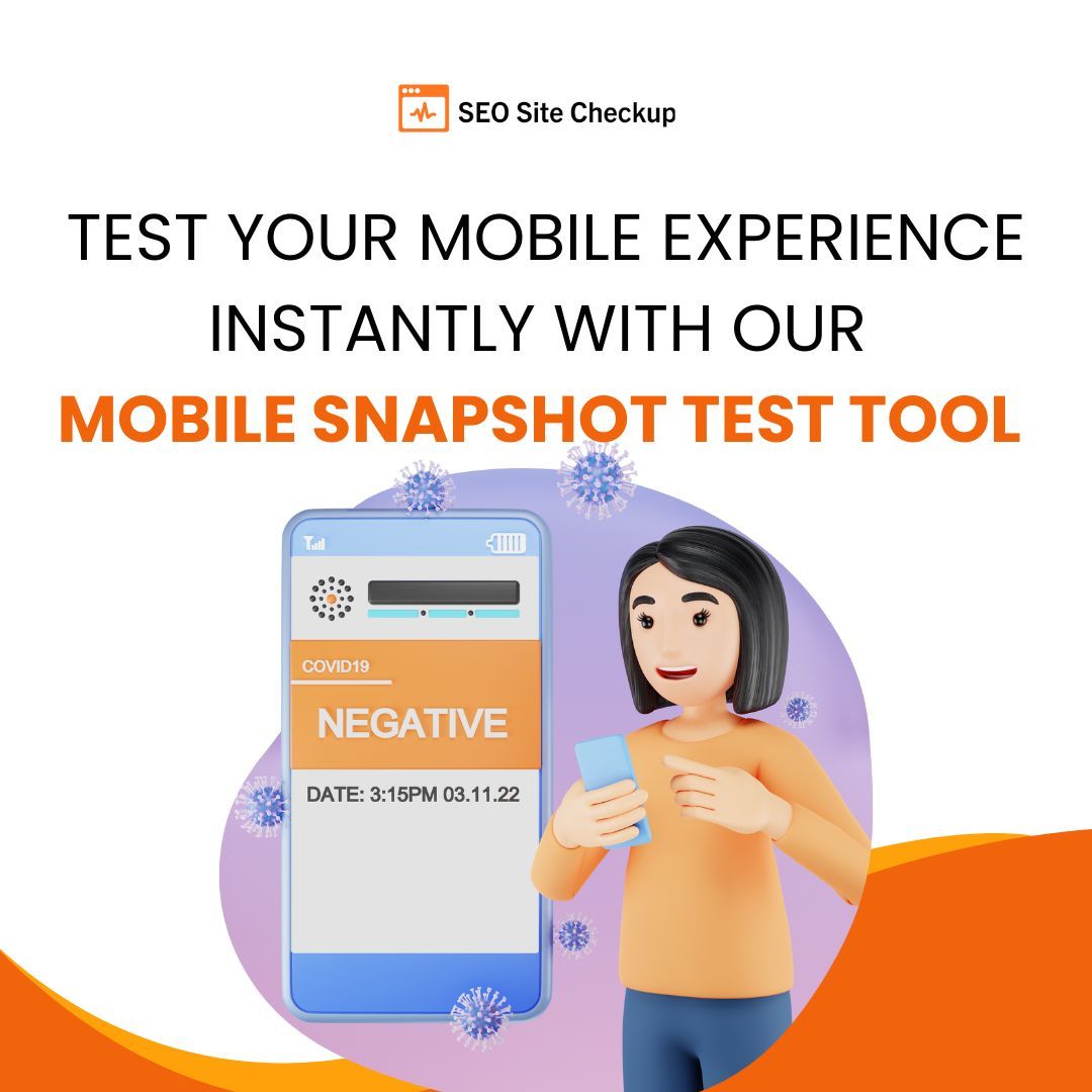 Seositecheckup's tweet image. Instantly test your mobile site’s performance, usability, and speed with our Mobile Snapshot Test Tool. Ensure a smooth experience for users on any device.

buff.ly/2tKNwBO

#MobileTesting #UserExperience #PerformanceCheck #UsabilityTesting #SpeedTest #MobileOptimization