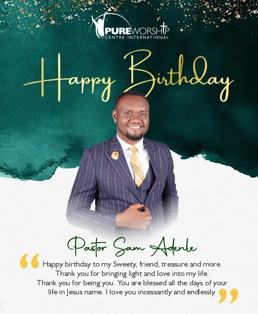 JewelWumi's tweet photo. Happy birthday to my Sweety, faithful friend, treasure, steadfast partner, rock solid companion and more.
You are an amazing Father, Leader, Pastor, Mentor, Confidant and Husband. Thank you for bringing light and love into my life. I💙U https://t.co/eu8C1rxugQ