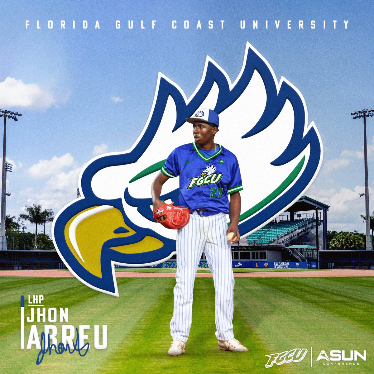 I would like to announce my commitment to Florida Gulf Coast University. I want to thank <a href="/MattReidFGCU/">Matt Reid</a> and <a href="/FGCU_Baseball/">FGCU Baseball ⚾️</a> for the opportunity and everyone else who has helped me along the journey, none of this is possible without you guys #goeagles