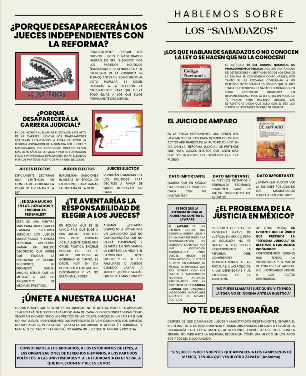 memosamperio1's tweet photo. #NoALaReformaJudicial https://t.co/D1dovLfvy9