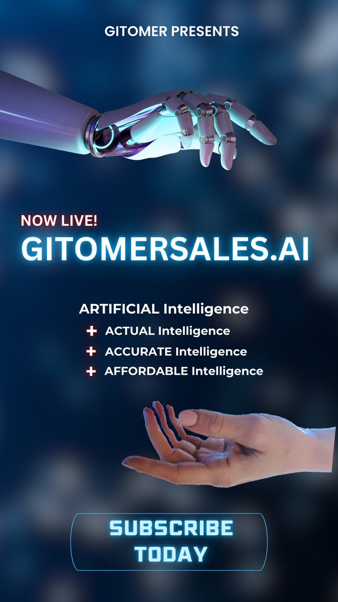 gitomer's tweet photo. For sales and sales leadership lessons and a complete platform to answer and encourage your salespeople, go to https://t.co/7NMGDggiP7 and sign up your team.

#ai 
#artificialintelligence 
#AIordie 
#gitomer 
#salesai https://t.co/nwJYqvbjW6