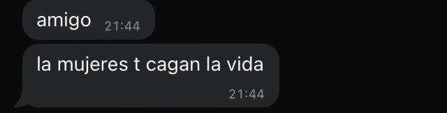 recién se daba cuenta