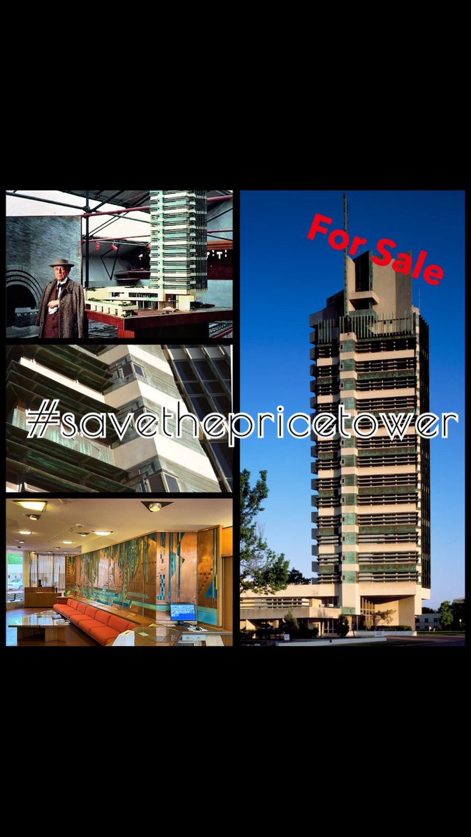 art_starving's tweet photo. Frank Lloyd Wright’s Price Tower in Bartlesville, OK, is up for auction. She’s been done wrong and it’s time to make it Wright. Hopefully, new owners will do better for her and Bartlesville #savethepricetower #pricetower #franklloydwright #bartlesville #wrightchoice #makeitwright https://t.co/CWHH7SFifD