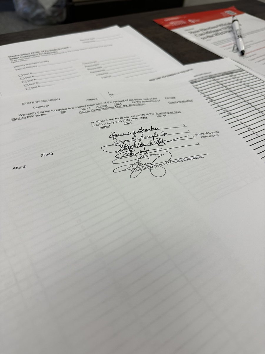 Justin Roebuck (@justinroebuck) on Twitter photo Today’s recount was a true exercise in what being an American is all about! 🇺🇸🇺🇸I can’t say thank you enough to our Board of County Canvassers, our local clerks, our election workers, my amazing team at <a href="/OttawaElections/">OttawaCoElections</a> - and ALL of the others who supported this effort. 🧵 Today’s recount was a true exercise in what being an American is all about! 🇺🇸🇺🇸I can’t say thank you enough to our Board of County Canvassers, our local clerks, our election workers, my amazing team at <a href="/OttawaElections/">OttawaCoElections</a> - and ALL of the others who supported this effort. 🧵