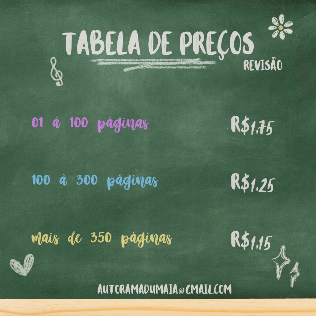 mundodamallory's tweet photo. Estou com a agenda aberta para revisão no mês de setembro. Se quiserem solicitar meu currículo e/ ou portfólio, fiquem à vontade.
Sou graduada em Língua Portuguesa/ Inglesa e suas literaturas; e pós-graduanda em Literatura, Artes e Filosofia pela PUC :) https://t.co/kAN1mgeVMY