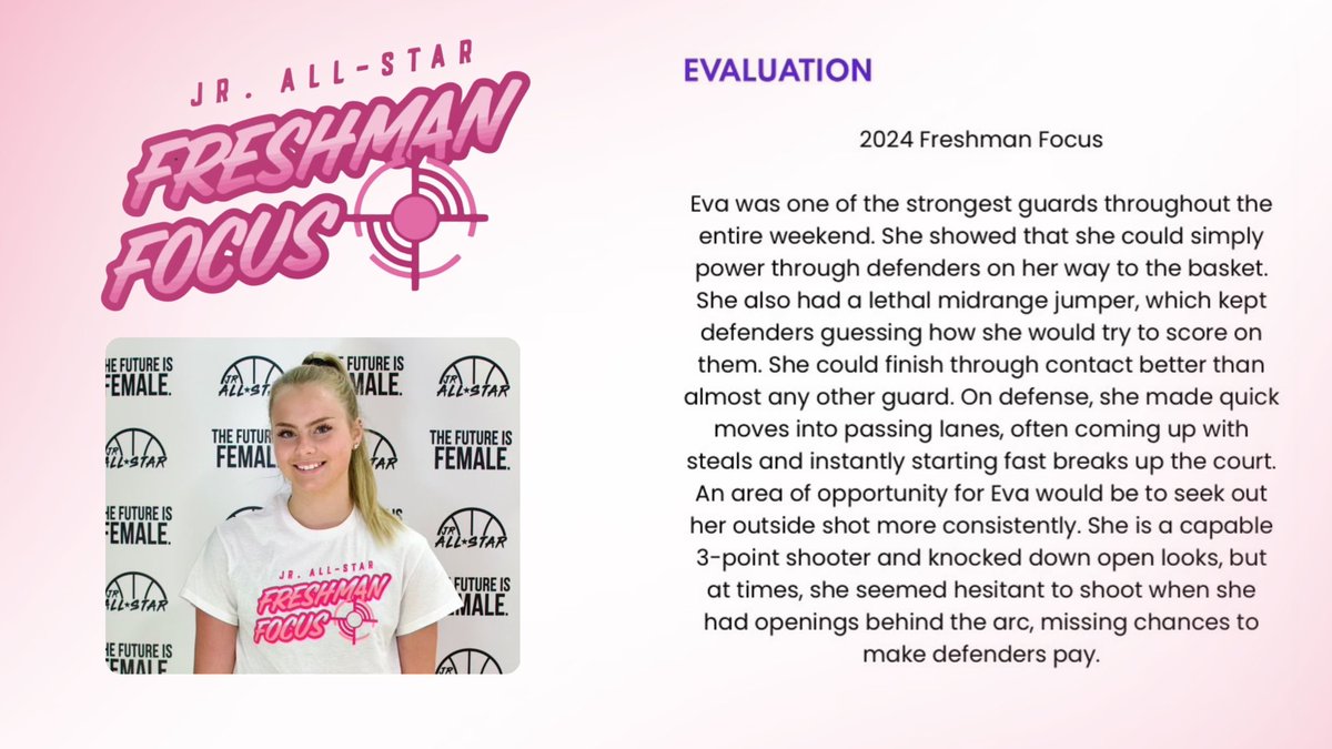 Eva Englebert (@evaenglebert) on Twitter photo thx for the eval <a href="/JrAllStarBB/">Jr. All-Star Girls Basketball</a> π€
keep working & trusting in gods plan. thx for the eval <a href="/JrAllStarBB/">Jr. All-Star Girls Basketball</a> π€
keep working & trusting in gods plan.