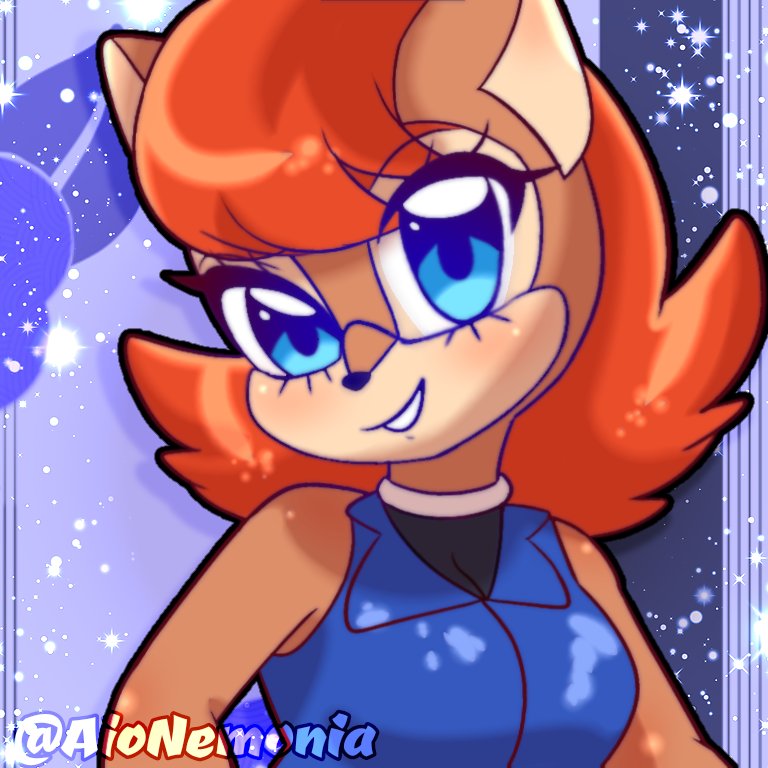 Aionemonia's tweet photo. Hello again! Drew #fanart of #sallyacorn from #Sonic 
I take character requests! https://t.co/eKlzdisdQg