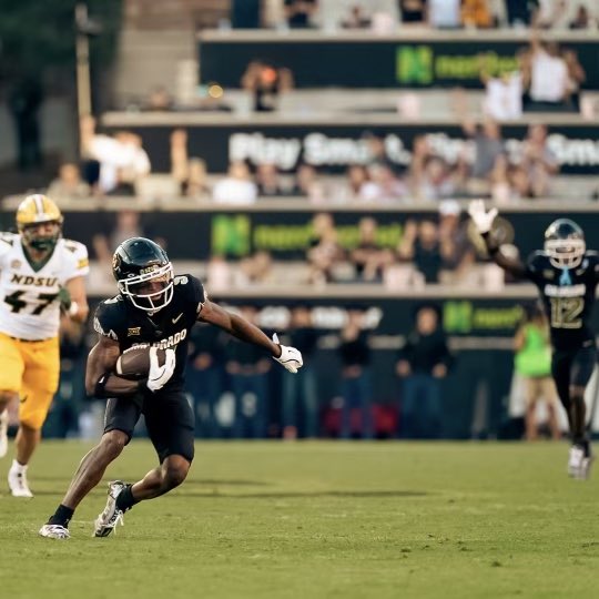 guerillasports's tweet photo. As soon as Jimmy Horn Jr’s foot planted on the cut, Travis Hunter knew he was gone. 💨 💨
📸: Jason Thompson, Guerilla Sports
#CUBuffs #NDSU #CUvsNDSU https://t.co/fUG8kQGrwB