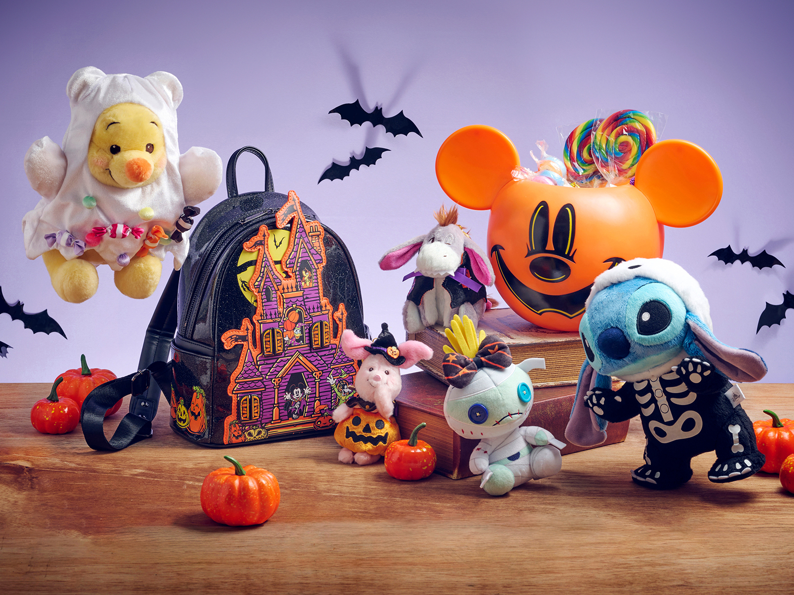 未開封　ディズニーストア　ガチャガチャ　ハロウィン　フラッシュマスコット　3点 ディズニーストア限定 ハロウィン 2010年 フラッシュマスコット