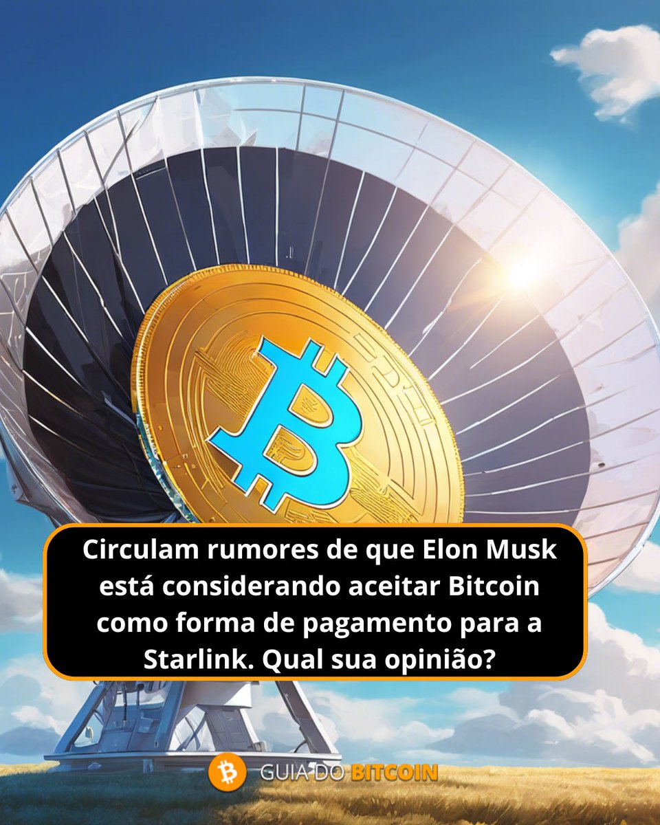 MarceloGianc's tweet photo. Some experts point out that there is a high likelihood that Elon Musk will consider accepting cryptocurrencies as a form of payment in Brazil, as a quick and practical solution to bypass the judicial blockade. What is your opinion on this possibility?

@elonmusk https://t.co/SDwSXb6811