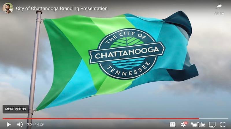 Rebranding #Chattanooga Tennessee US - is this a new city banner or #cityflag youtu.be/vS7pgGyXcjk
