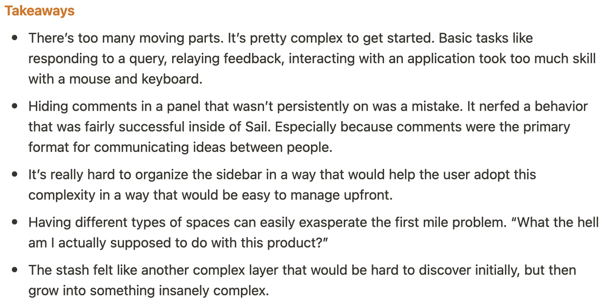Really nice startup postmortem that gets into specific reasons the founder thinks the product failed:

feelmuddy.notion.site

Most startup/product postmortems I read feel like some variant of "we were just too awesome and the world wasn't ready us", but this feels real.