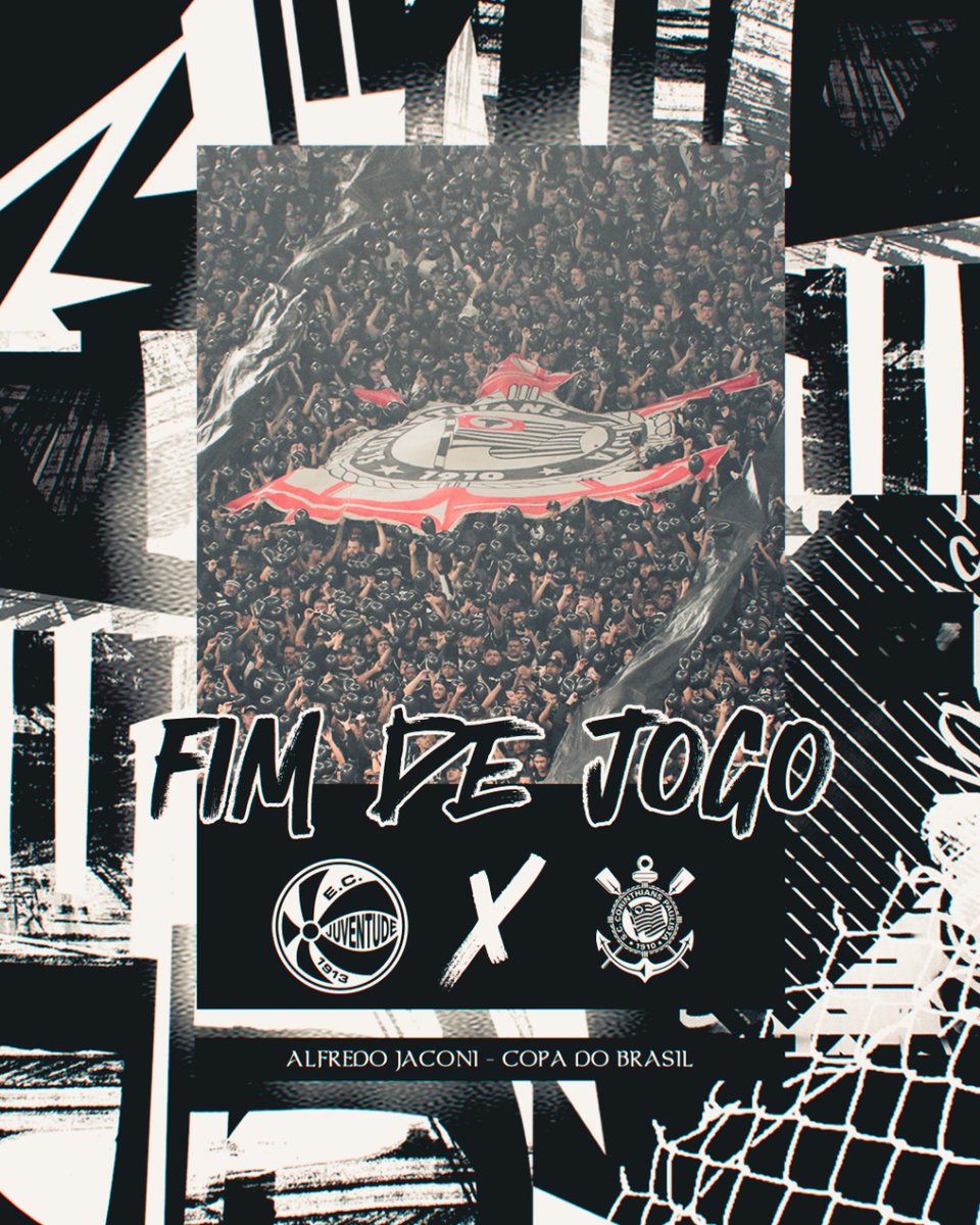 Corinthians's tweet photo. Fim de jogo.
Juventude 2 x 1 Corinthians https://t.co/Fq99RW8DjZ