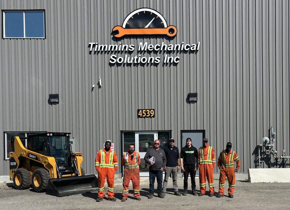 Check out this photo of Wayne and his students from Timmins Mechanical Solutions Inc after successfully completing two days of Forklift Class 1, 4, 5, &amp; 7 training. Great job everyone!