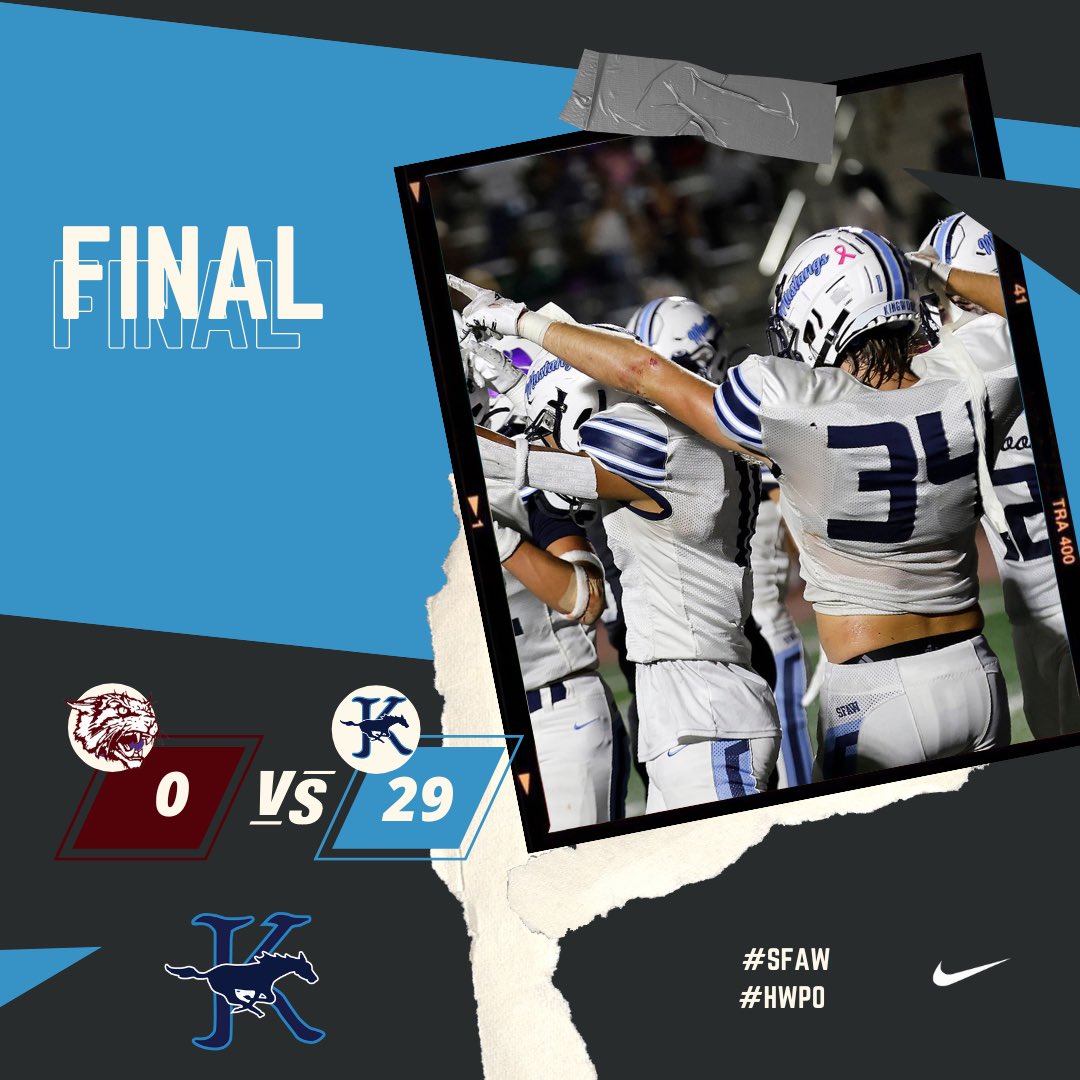 Mustangs Win!!! 29-🍩

#SFAW #HWPO #NoExcuses #Believe #BTA #KingwoodALLIN