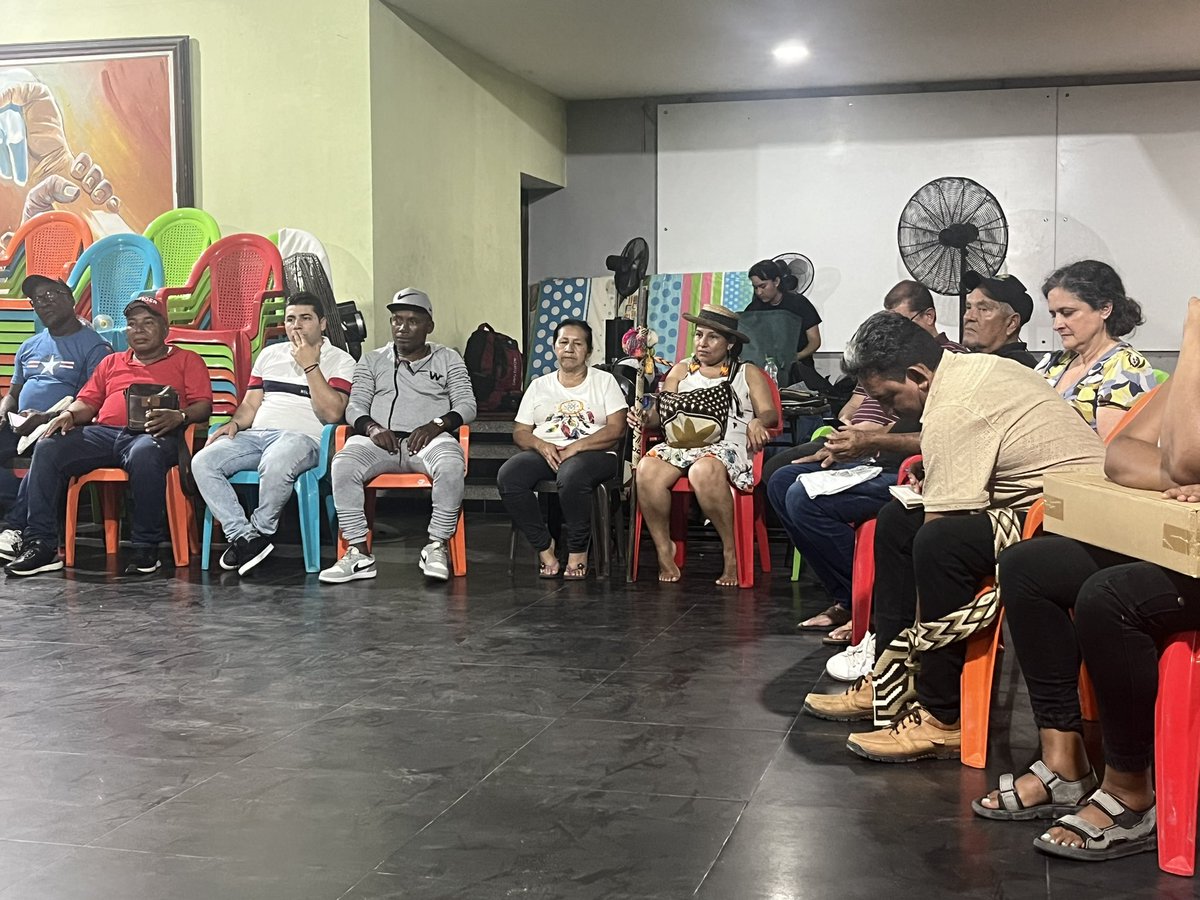 #Ahora En el Campamento por la Paz en el Rincón Latino de B/quilla empezamos a encontrarnos en el 2do Encuentro Regional del Movimiento Popular por la Paz, PazConToda, en camino vienen más delegadas y delegados.