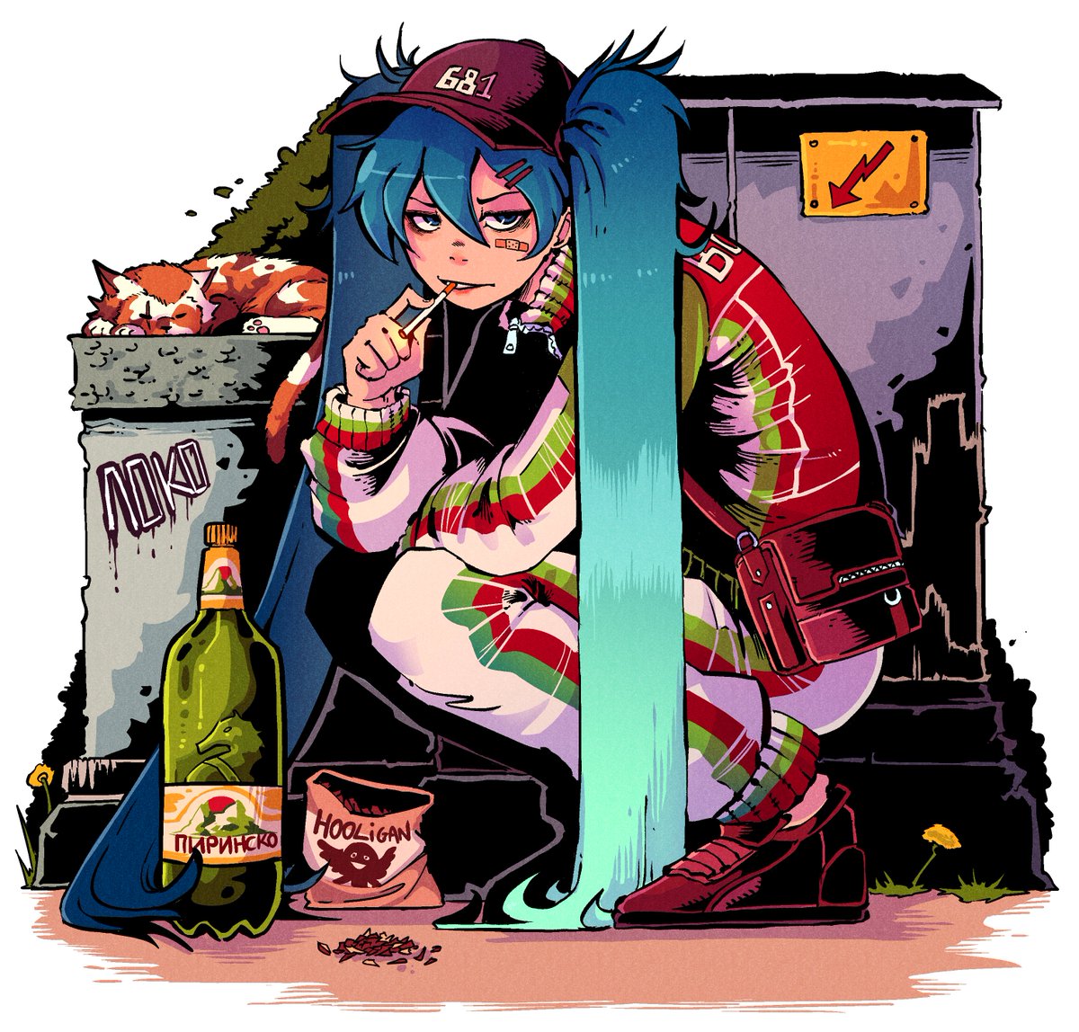 vakodraws's tweet image. Bulgarian Hatsune Miku 🇧🇬 #マンガ #イラスト #HatsuneMiku