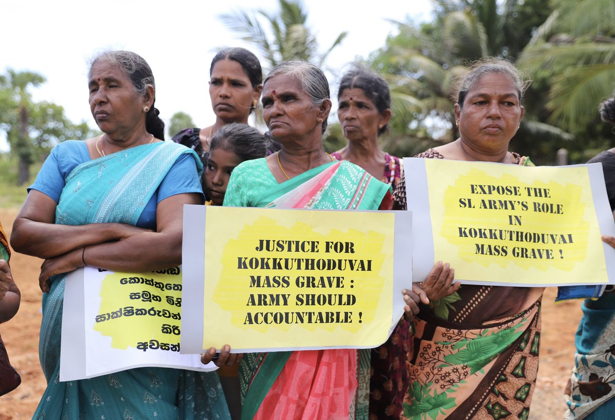 kumanan93's tweet photo. Today, Tamil families of the disappeared marked the International Day of the enforced disappearances #IntDayDis by organizing large protests across the North and East, demanding justice, accountability, and international investigations. https://t.co/qGejkIn78J