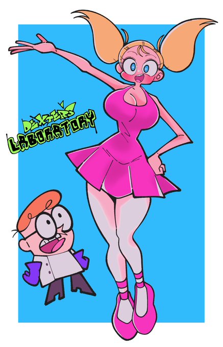 デクスターズ•ラボがyoutubeで配信されてて久々に見た
やっぱ可愛くてぶっ飛んでて好き
だから描いた 